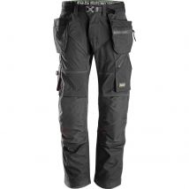 Snickers 6902 Mens Flexiwork Work Holster Pocket Trousers Regular Fit Black 35" 37"