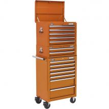 Sealey Superline Pro 14 Drawer Roller Cabinet, Mid Box and Top Tool Chest