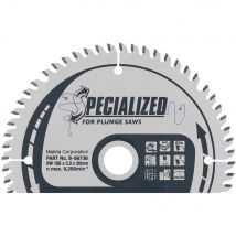 Makita SPECIALIZED Plunge Saw MDF and Laminate Saw Blade 165mm 60T 20mm