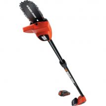 Black and Decker GPC1820L 18v Cordless Pole Tree Pruner 2 x 2ah Li-ion Battery Charger