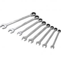 BlueSpot 8 Piece Ratchet Spanner Set