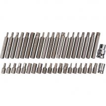 BlueSpot 40 Piece Mixed Hex, Spline and Torx Socket Bit Set
