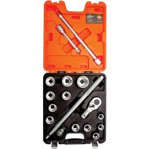 Bahco 17 Piece 3/4" Drive Hex Socket Set Metric 3/4"