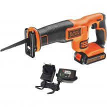 Black and Decker BDCR18 18v Cordless Reciprocating Saw 1 x 1.5ah Li-ion Charger No Case