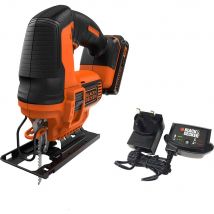 Black and Decker BDCJS18 18v Cordless Jigsaw 1 x 1.5ah Li-ion Battery Charger No Case