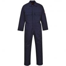 BizWeld Mens Flame Resistant Overall Navy Blue XS 32"