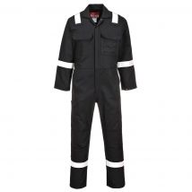 BizWeld Mens Iona Flame Resistant Coverall Black L 32"