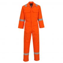 BizWeld Mens Iona Flame Resistant Coverall Orange L 32"