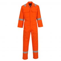 BizWeld Mens Iona Flame Resistant Coverall Orange L 34"