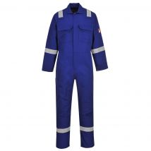 BizWeld Mens Iona Flame Resistant Coverall Royal Blue S 32"