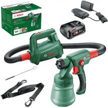 Bosch EASYSPRAY 18V-100 P4A 18v Cordless Paint Spray System 1 x 2.5ah Li-ion Battery Charger No Case