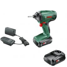 Bosch ADVANCEDIMPACTDRIVE P4A 18v Cordless Impact Driver 2 x 1.5ah Li-ion Battery Charger No Case