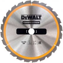 DeWalt Construction Circular Saw Blade 152mm 12T 20mm