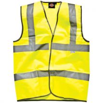 Dickies Hi Vis Safety Highway Waistcoat Yellow 2XL