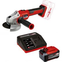 Einhell Professional AXXIO 18/125 Q 18v Cordless Brushless Angle Grinder 125mm 1 x 5.2ah Li-ion Charger No Case