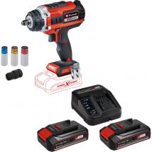 Einhell Professional IMPAXXO 18/400 18v Cordless Brushless 1/2" Impact Wrench 2 x 2.5ah Li-ion Charger No Case