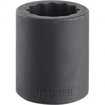 Facom 1/2" Drive Bi Hexagon Impact Socket Metric 1/2" 19mm