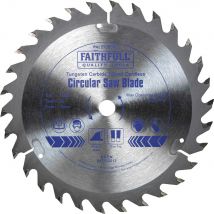Faithfull TCT Cordless Circular Trimsaw Blade 136mm 30T 10mm
