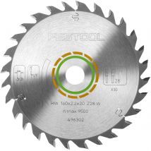 Festool Universal Wood Cutting Saw Blade 160mm 28T 20mm