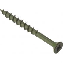 ForgeFix Decking Screw Pozi ST Green Anti-Corrosion Treated 4.5mm 50mm Pack of 200