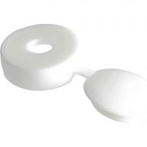 ForgeFix Universal Screw Cover Caps White 6 - 8 Pack of 100