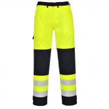 BizFlame Hi Vis Multi-Norm Flame Resistant Trousers Yellow / Navy M