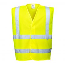 BizFlame Hi Vis Flame Retardant Treated Vest Yellow 4XL / 5XL