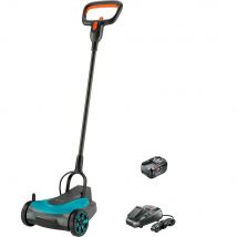 Gardena HANDYMOWER P4A 18v Cordless Rotary Lawnmower 220mm 1 x 6ah Li-ion Battery Charger