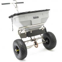 Handy THSSALT Stainless Steel Push Feed, Grass and Salt Broadcast Spreader