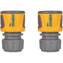 Hozelock Soft Touch Hose Pipe End Connector 1/2" / 12.5mm Pack of 2