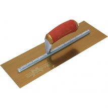 Marshalltown Gold Stainless Steel Pre-Worn Plasterers Trowel