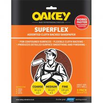 Oakey Superflex Aluminium Oxide Sandpaper