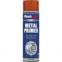 Plastikote Metal Primer Aerosol Spray Paint Red 400ml