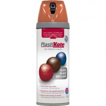 Plastikote Premium Gloss Aerosol Spray Paint Orange 400ml