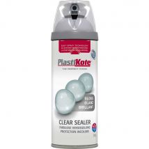 Plastikote Clear Acrylic Aerosol Spray Paint Clear 400ml