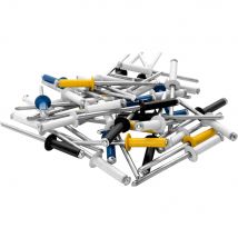 Rapid Coloured Automotive Rivets 4mm 16mm Pack of 32