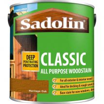 Sadolin Classic Wood Protection Woodstain Heritage Oak 2.5l
