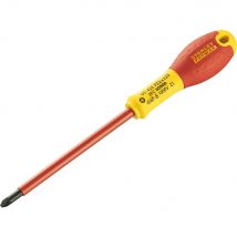 Stanley FatMax VDE Insulated Pozi Screwdriver PZ2 125mm