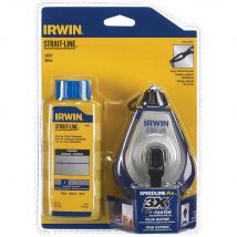 StraitLine HPP Chalk Line Reel Blue Chalk Refill 30m