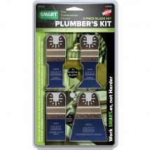 Smart 4 Piece Trade Plumbers OIS Oscillating Multi Tool Blade Set