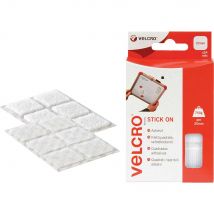 Velcro Stick On Squares White 25mm 25mm Pack of 24