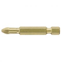 Wiha Gold Phillips Screwdriver Bits PH2 50mm Pack of 3