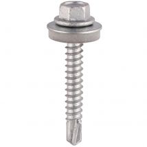 Hex Head Self Drilling Screws for Light Section Steel 5.5mm 25mm Pack of 100