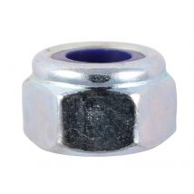 Nylon Lock Nuts Bright Zinc Plated