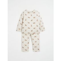 Pyjama En Molleton À Imprimé Loups Enfant - Taille 5A - Natalys