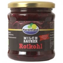 Rotkohl im Glas, milchsauer fermentiert