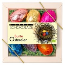 8 bunte Schokoeier