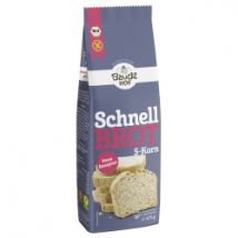 Fünf-Korn-Schnellbrot-Backmischung, glutenfrei