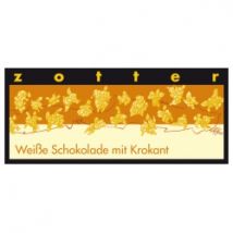 Weiße Schokolade mit Mandel-Haselnusskrokant, handgeschöpft