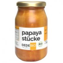 Papayastücke im Glas
